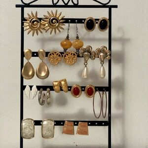 Woman’s elegant summer earrings